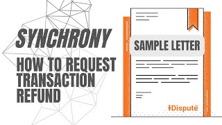 Synchrony Bank Request Refund  How to Dispute Transaction Via Certified Mail Like a Pro [upl. by Nitsoj]