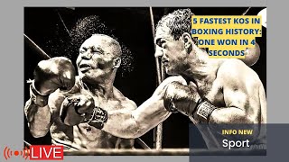 5 Fastest KOs in Boxing History One Won in 4 Seconds‼️ [upl. by Sharos899]