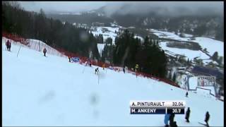 Ankeny DNF in Kranjska Slalom Run 1  USSA Network [upl. by Nomled]