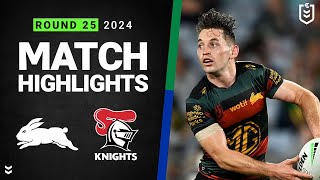 NRL 2024  Rabbitohs v Knights  Match Highlights [upl. by Banebrudge]