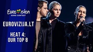 🇱🇹 EurovizijaLT 2024 Lithuania  HEAT 4  OUR TOP 8 AFTER THE SHOW  Eurovision 2024 [upl. by Avehstab391]