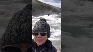 Gullfoss Waterfall Golden Fall Reykjavik Icelandgoldencircle asmr travel amazing beautiful [upl. by Aivlis]