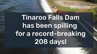 Tinaroo Falls Dam breaks spill record [upl. by Anayt913]