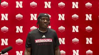 Nebraska Football Running Back Emmett Johnson Press Conference  Post UTEP [upl. by Meg]