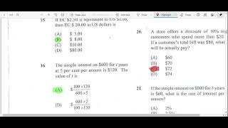 CSEC Mathematics January 2016 Paper 1 Question 150 [upl. by Cicely]