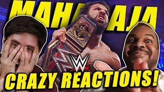 FUNNIEST REACTIONS TO JINDER MAHALS WWE TITLE WIN [upl. by Notxarb]