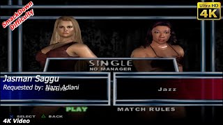 WWE SmackDown Here Comes The Pain  Sable vs Jazz  Single Match  4K Video  Nazri Adlani [upl. by Nathalie]