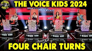 The Voice Kids Philippines 2024 4 CHAIR TURNS  The Singing Show TV [upl. by Ademla]