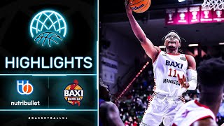 Nutribullet Treviso v BAXI Manresa  Highlights  Basketball Champions League 202122 [upl. by Prunella671]