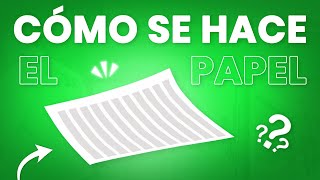 ✅ Así se Hace el PAPEL en fabrica 📝  Descubre cómo se hace el papel [upl. by Jegar]