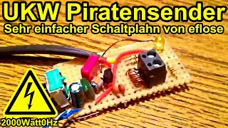 Mini UKW Piratensender mit Schaltplan von Eflose [upl. by Draper]