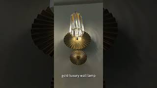 gold luxury wall lamp Modern crystal wall light manufacturer factory home lampfactory light [upl. by Careaga213]