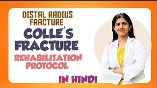 COLLES FRACTURE REHABILITATION PROTOCOL IN HINDI  PHYSIOTHERAPY [upl. by Ayenet]