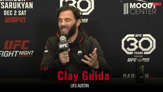 Clay Guida full prefight UFC Austin media day interview [upl. by Umeko]