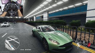 Test Drive Unlimited Solar Crown  Aston Martin DB11  Steering wheel gameplay [upl. by Ernie664]