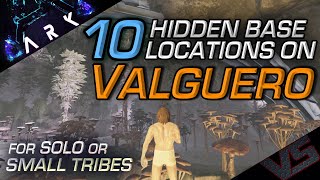 10 Hidden Base Locations on Valguero For Solo or Small Tribes  Official Settings [upl. by Kelli]