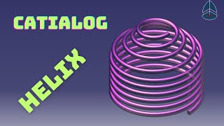 Creating a Helix  CATIA V5  CATIALOG [upl. by Sherborne865]