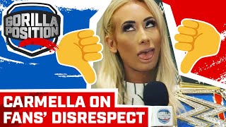 Carmella Interview On fans disrespect journey from NXT match at SummerSlam amp WWE Evolution [upl. by Dareen541]