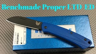 Benchmade Proper Ltd Edition Slip Joint Knife Quality lightweight easy carry [upl. by Kulda296]