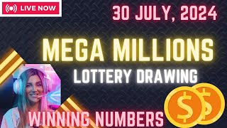 Mega Millions Lottery Drawing for July 30 2024  Live Winning Numbers amp Results [upl. by Millard580]