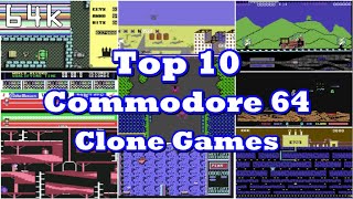 Top 10 Commodore 64 Clone Games [upl. by Annora]