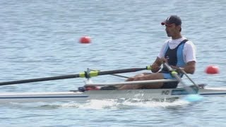 Mens Single Sculls Rowing Repechage 1 Replay  London 2012 Olympics [upl. by Borras]