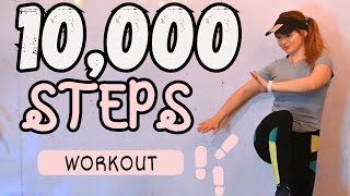 10000 STEPS WALKING WORKOUT NonStop Cardio at Home [upl. by Innavoeg132]