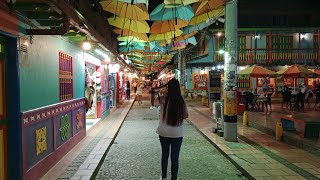 NIGHTLIFE OF GUATAPE COLOMBIA [upl. by Kory]