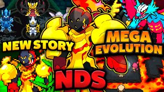 Pokemon NDS Rom Hack 2024 With Mega Evolution New Story Gen 19 amp Much More [upl. by Tiffa]