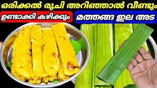 Kerala Style Ila Ada Recipe Malayalam  Ela Ada Recipes  Pumpikin Recipe  Evening Snack Recipe [upl. by Ahsin]