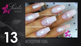 Booster Gel  Milky Bubbles Nail Art Nailart leicht gemalt  Saida Nails [upl. by Sproul]