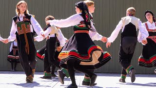 Norwegian folk dance and music Norsk Folkemuseum Bygdøy Oslo [upl. by Isdnyl544]