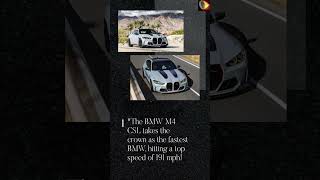 Fastest BMW Yet M4 CSL Hits 191 MPH [upl. by Lynnelle220]