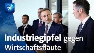 Industriegipfel FDP will „Richtungsentscheidungen“ in Ampel [upl. by Adnoluy685]