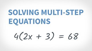 GCFLearnFree Math Solving MultiStep Equations [upl. by Adnolat]