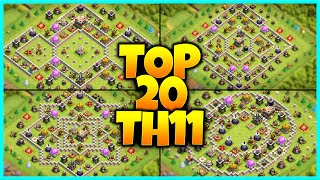 New INSANE TH11 BASE WARTROPHY Base Link 2023 Top20 in Clash of Clans  Town Hall 11 War Base [upl. by Magocsi]