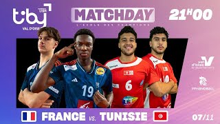 TIBY HANDBALL U19 2024 France vs Tunisie [upl. by Reichel]