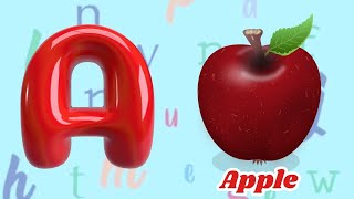 A For Apple B For Banana  ABC Phonics Song  Alphabet Song  ABC Song For Kids [upl. by Biddy]