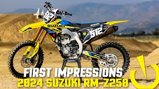 2024 Suzuki RMZ250  First Impressions [upl. by Muslim]