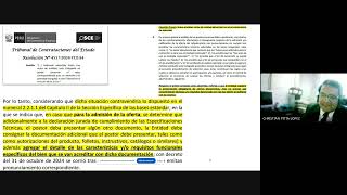 Audiencia de Apelación del Tribunal de Contrataciones del Estado S5EXP118782024TCE 211124 [upl. by Farhi]