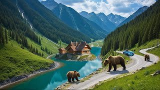 Transfagarasan Romanias Most Beautiful Road Balea Lake and Bear Encounters [upl. by Desi]