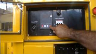 Kipor Diesel Generator KDE19STA3 first start and How to change oil and filters [upl. by Ydnes185]