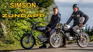 Jung gegen Alt  Simson S51 12 PS vs Zündapp KS517 14 PS  Andis Funktionspunk [upl. by Ennaecarg]