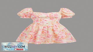 SHEIN Teen Girls Allover Floral Print Puff Sleeve Dress SHEIN USA Review [upl. by Sol]