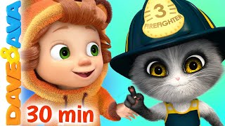 😁 Five Little Firemen and More Baby Songs by Dave and Ava  Alice the Camel  Nursery Rhymes 😁 [upl. by Auston]