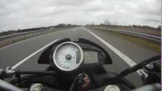 Kawasaki Z1000 Leovince Top Speed 268 kmh [upl. by Kan]