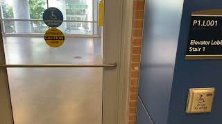 2024 Stanley automatic door at Uchealth parking garage ramp P1 blue level in Aurora Colorado [upl. by Komsa574]