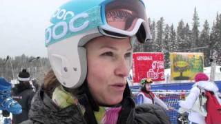 Julia Mancuso explains how she tried to teach Aksel Lund Svindal to SURF [upl. by Noicpesnoc]