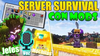 🔥 SERVER SURVIVAL CON MODS PARA MINECRAFT 1201 NO PREMIUM  SERVIDOR tipo QSMP  KARMALAND [upl. by Derzon950]