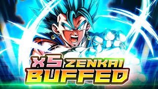 5x ZENKAI BUFFED LF TRANSFORMING VB SHREDS ENTIRE TEAMS AT LIGHTNING SPEED  Dragon Ball Legends [upl. by Corena]